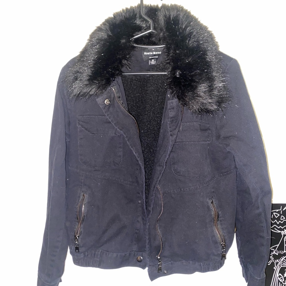 Cropped Grunge jean jacket
